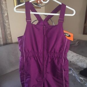 Snow suit/ snow bib for girls